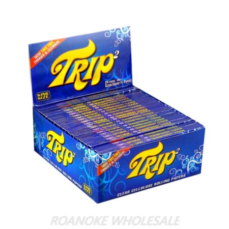 TRIP2 KING SIZE CLEAR CIGARETTE PAPERS 24PCS