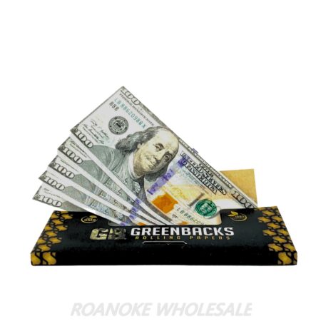 GREENBACKS ROLLING PAPERS W/ FILTER TIPS 24PCS - Image 2