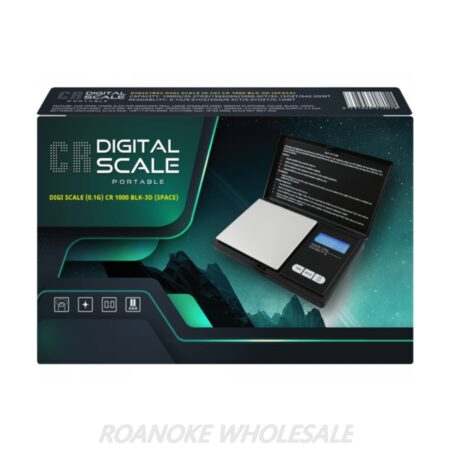 CR PORTABLE DIGITAL SCALE BLK-3D 1000G X 0.1G (SPACE)