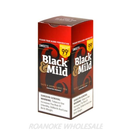 BLACK & MILD CIGARILLOS ($0.99) 25/1 PACKS