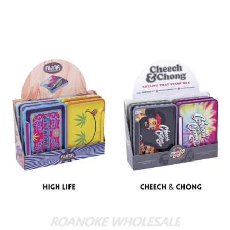 FUJIMA TIN STASH BOX & ROLLING TRAY 6PCS - Image 2