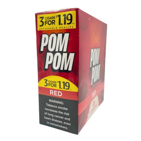 POM POM CIGARILLOS RED (3 FOR $1.19) 15/3 PACKS