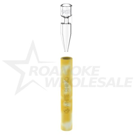 WHITE RHINO CHILLUM TO STRAW GLOW QUARTZ 25PCS - Image 2