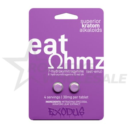 EAT OHMZ [7-OH 8-OH RED-OH] KRATOM 30MG TABLETS 4 SERVINGS 20/2 PACKS (PURPLE)