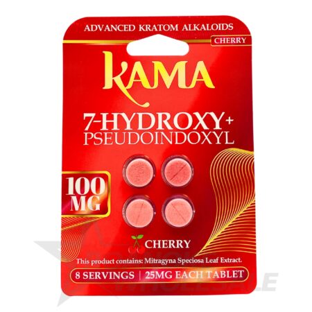 KAMA KRATOM ALKALOIDS 7-OH / PSEUDO 100MG 4 TABLETS (CHERRY)