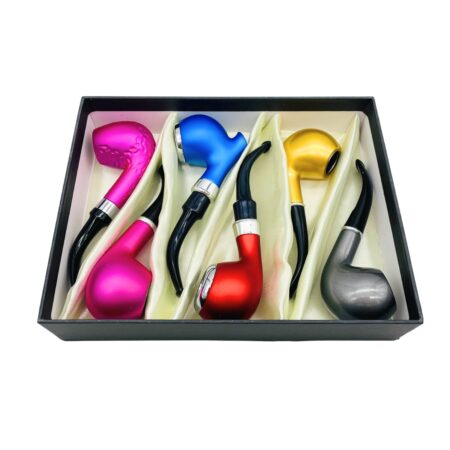 CALABASH PIPES NEON COLORS 6PCS