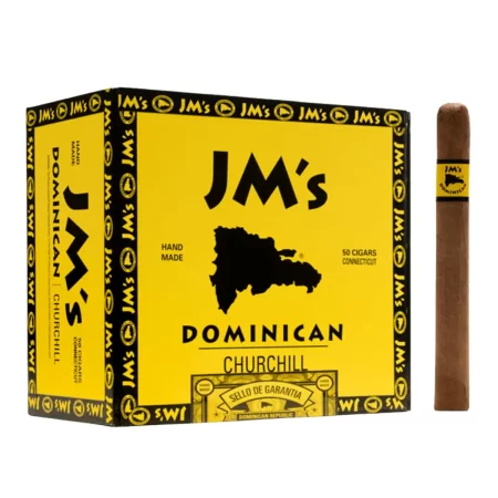 JM'S DOMINICAN - CONNECTICUT CHURCHILL CIGARS 6.75X50 50PCS